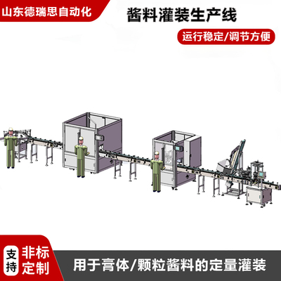 多頭醬料灌裝生產(chǎn)線
